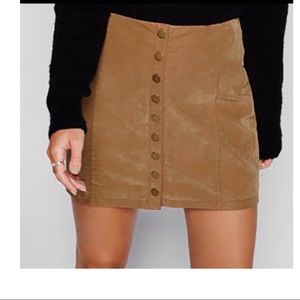 FREE People LEATHER MINI SKIRT size 8